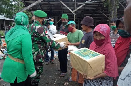 Korem 121 /Abw Bantu Masyarakat Terdampak Covid 19