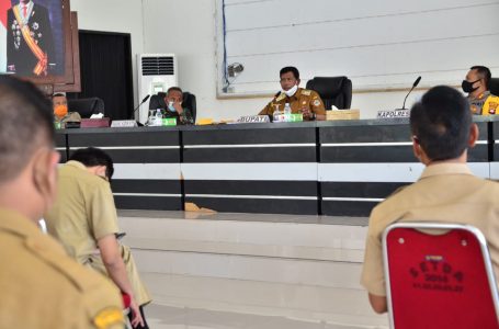 Bupati KKU Gelar Rapat Percepat Penanganan Covid 19