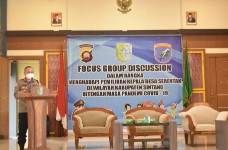 Jadi Narsum FGD Pilkades, Ini Pesan Bupati Sintang