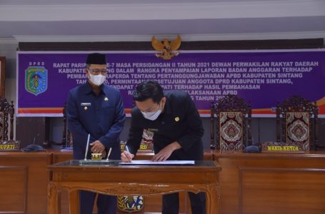 DPRD Setujui LKPJ APBD 2020, Ini Kata Wabup Sintang