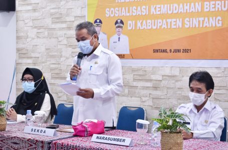Pemkab Sintang Laksanakan Bimtek Kemudahan Berusaha