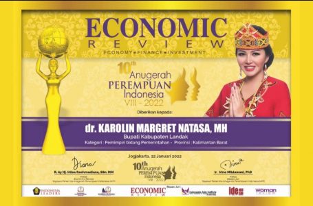 Bupati Landak Terima Anugerah Perempuan Indonesia