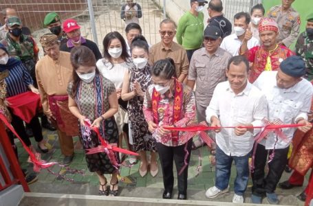Wakot Resmikan Jembatan Telaga Cinta Mahajaya
