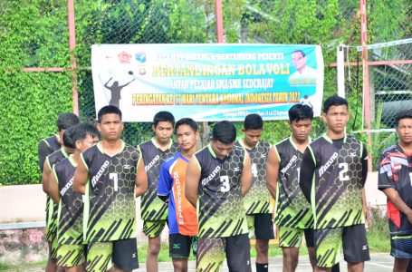 HUT TNI, Pertandingan Voly Antara Pelajar Resmi Dibuka