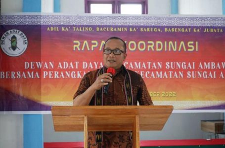 Sujiwo Buka Rakor DAD di Kubu Raya