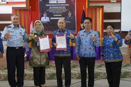 Pj Bupati Landak Lakukan MoU Bersama Kemenkumham Kalbar