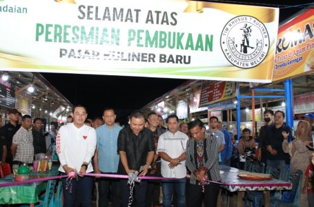 Pasar Kuliner Baru Nanga Pinoh  Diresmikan
