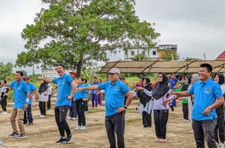 Peringati Sumpah Pemuda, PWI Sekadau Adakan Senam Sehat