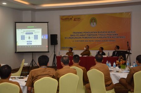 Training Peningkatan Budaya Kerja Resmi Dibuka