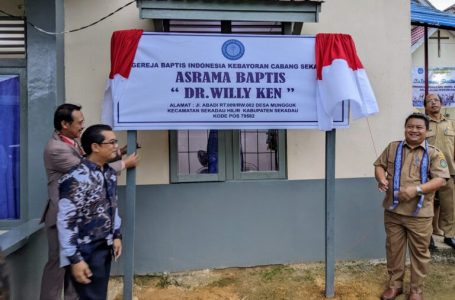 Asrama Baptis DR.Willy Ken Diresmikan