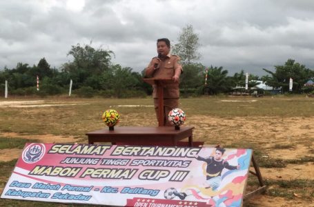 Turnamen Sepak Bola Maboh Permai Cup III Resmi Dibuka