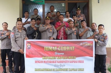 Kapolres Kapuas Hulu Gelar Jumat Curhat di Diskominfotik