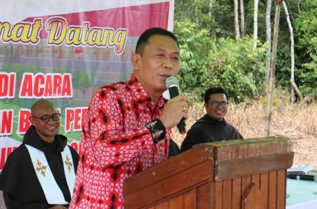 Hadiri Pembangunan SMK Santo Alexius, Ini Kata Sekda