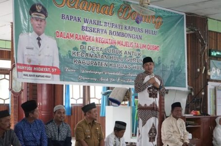 Wakil Bupati Kapuas Hulu Hadiri Kegiatan Majelis Ta’alim Qubro