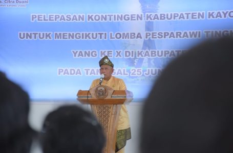 Resmi Melepas 86 Kontingen Pesparawi Untuk Berlomba di Tingkat Provinsi
