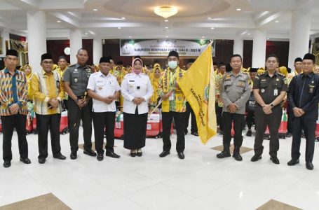 Pesan Bupati Erlina Saat Melepas 175 Jamaah Calon Haji