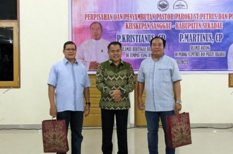 Pisah Sambut Pator Paroki St. Petrus dan Paulus Sekadau