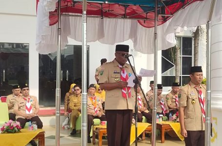 Wakil Bupati Menjadi Inspektur Upacara Dalam Rangka Hari Pramuka