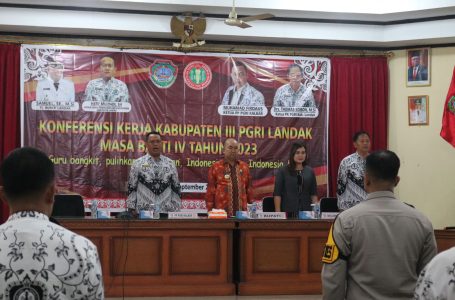 Bupati Landak Buka Konkerkab III PGRI Landak