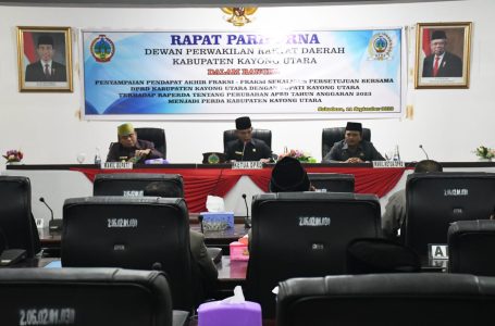 DPRD Kayong Utara Setujui Raperda APBD Perubahan TA 2023