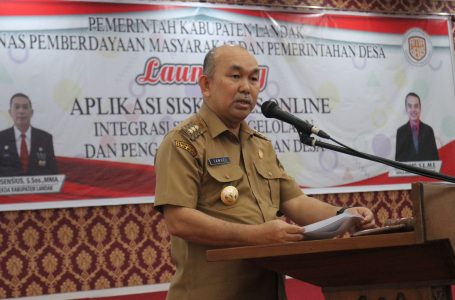 Acara Peluncuran Siskeudes Online Dihadiri Pj. Bupati Landak