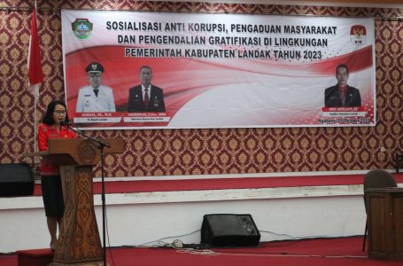 Plh. Sekda Landak Buka Sosialisasi Anti Korupsi, Pengaduan Masyarakat dan Pengendalian Gratifikasi di Lingkungan Pemkab Landak
