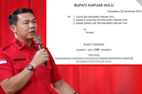 Bupati Keluarkan Surat Edaran Terkait Penanganan Peningkatan Kasus DBD di Kapuas Hulu