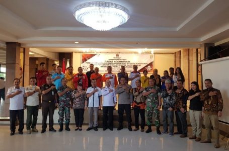 Pj. Bupati Landak Buka Rakor Penetapan Lokasi Pemasangan Alat Peraga Kampanye dan Penentuan Lokasi Tempat Rapat Umum Kampanye Pemilu Tahun 2024