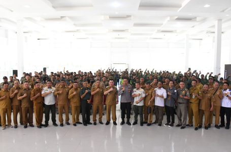 Satlinmas KKU Ikuti Rakor Pilkada 2024