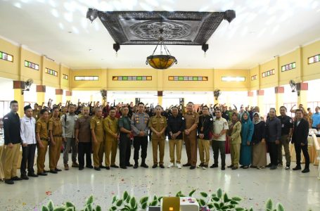 Pj. Sekda KKU Ikuti Apel Peluncuran TPS Rawan Pemilu 2024