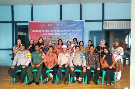 Camat Embaloh Hilir Membuka Kegiatan Lokmin Lintas Sektoral Puskesmas Embaloh Hilir Triwulan IV Tahun 2023