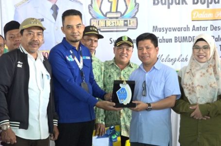Bupati Satono Hadiri Milad BUMDESMA Paloh Bestari