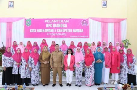 DPC Ikaboga Singkawang 2023-2028 Dilantik, Istri Handayani Jabat Ketua