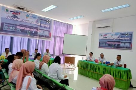 TPCB Wilayah Cluster Binaan Lintas Selatan 1 Melaksanakan Pembinaan ke Puskesmas Kalis
