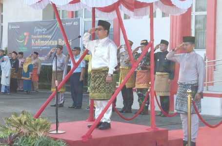 Bupati Sambas Pimpin Upacara HUT Pemprov Kalbar Ke-67