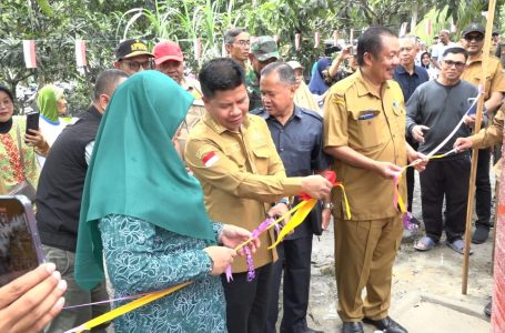 Bupati Satono Resmikan Sumur Bor Non APBD Ke-14 di Desa Sari Laba A