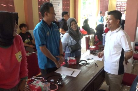 Bupati Satono Hadiri Germas dan Baksos Pelayanan Kesehatan Peringati HUT PPNI