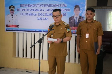 Pj Bupati KKU Serahkan SK CPNS