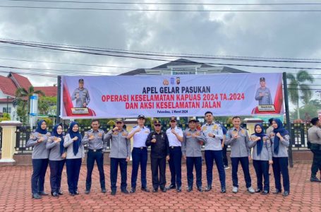 DISHUB Mengikuti Apel Gelar Pasukan Operasi Terpusat Keselamatan Kapuas 2024