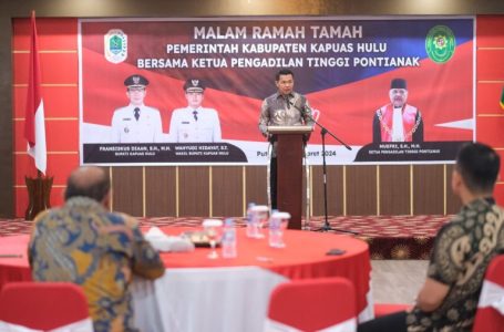 Bupati KH Menyambut Ketua Pengadilan Tinggi Pontianak