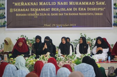 TP PKK Kayong Utara Bersama Majelis Jauharah Mu’minah Menggelar Peringatan Maulid Nabi Muhammad SAW