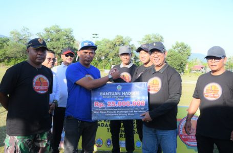 Alfian Buka Turnamen Sepak Bola Desa Sutera Season 2