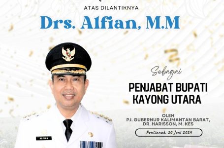 Alfian Resmi Dilantik Sebagai Pj Bupati Kayong Utara Gantikan Romi Wijaya