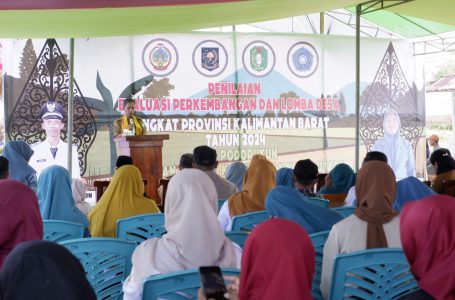 Pj Sekda Kayong Utara Berikan Dukungan Kepada Desa Podorukun Ikuti Lomba Desa Tingkat Provinsi Kalbar
