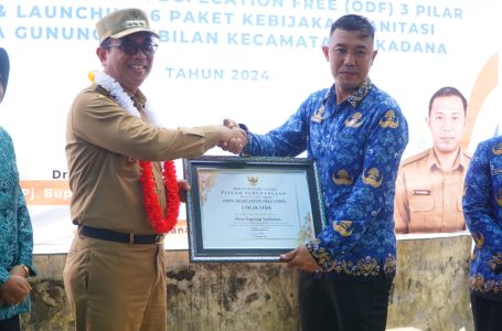 Desa Gunung Sembilan Deklarasikan Open Defection Free (ODF)