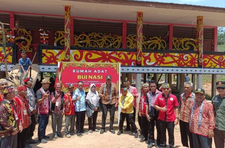 Rumah Adat Bui Nasi Lengkenat Diresmikan